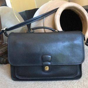 Vintage Coach briefcase Black Excellent Vintage